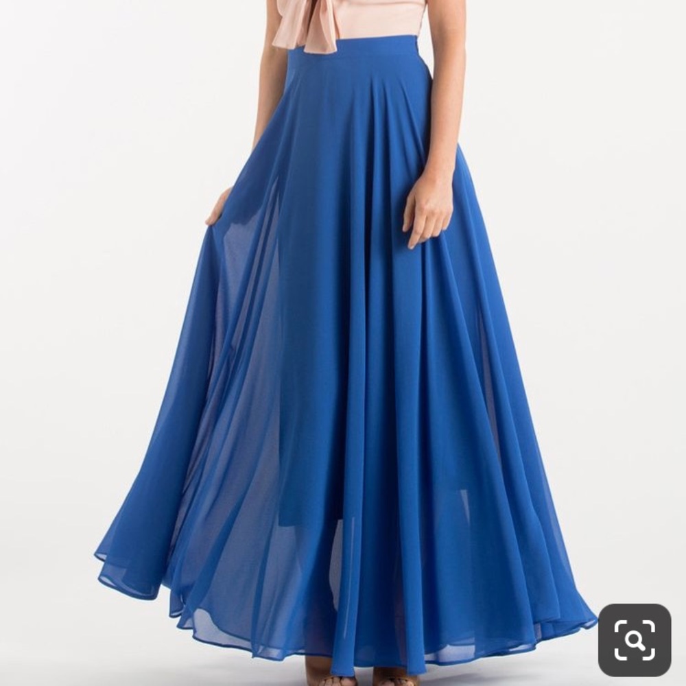 Morning Lavender Royal Blue Maxie Skirt Size XS